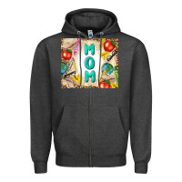 Charcoal Heather teacher mom mother's day Zipper Hoodie - TumblerDesignByShophia