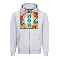 Heather Grey teacher mom mother's day Zipper Hoodie - TumblerDesignByShophia