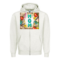 Oatmeal Heather teacher mom mother's day Zipper Hoodie - TumblerDesignByShophia