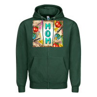 Sports Green teacher mom mother's day Zipper Hoodie - TumblerDesignByShophia