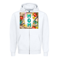 White teacher mom mother's day Zipper Hoodie - TumblerDesignByShophia