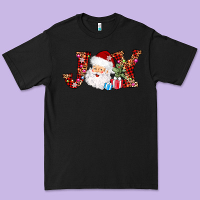Joy Christmas Santa Premium Tee Designed By Adodesignshop