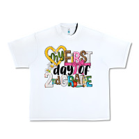 White my first day of 2nd grade Urban Heavy Tee - NancyCooperArtShop
