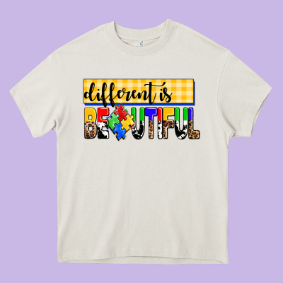 Different Is Beautiful Heavy Core Tee Designed By Adodesignshop