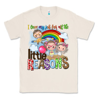 Natural i love my job for all the little reasons Classic Tee - NancyCooperArtShop