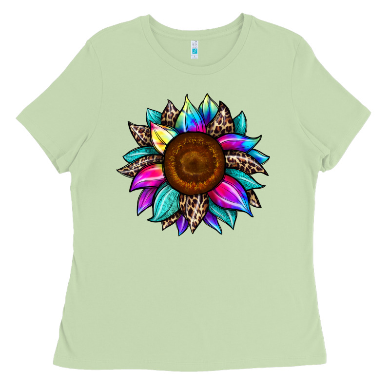 Sunflower Tie Dye Ladies Tee by JahusDesignShop | Teevron