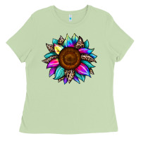 Matcha sunflower tie dye Ladies Tee - JahusDesignShop