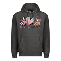 Charcoal Heather peace love nursing Premium Hoodie - CowGirlArtShop