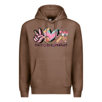 Chestnut peace love nursing Premium Hoodie - CowGirlArtShop