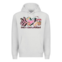 Dove Grey peace love nursing Premium Hoodie - CowGirlArtShop