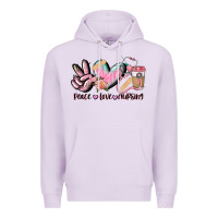 Lilac peace love nursing Premium Hoodie - CowGirlArtShop