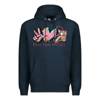 Navy peace love nursing Premium Hoodie - CowGirlArtShop
