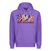 Purple peace love nursing Premium Hoodie - CowGirlArtShop