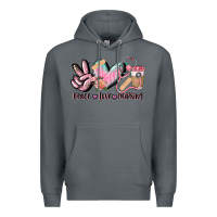 Rock peace love nursing Premium Hoodie - CowGirlArtShop