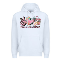 White peace love nursing Premium Hoodie - CowGirlArtShop
