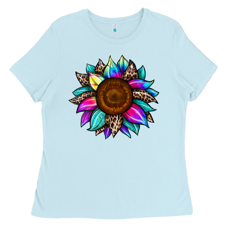 Sunflower Tie Dye Ladies Tee by JahusDesignShop | Teevron