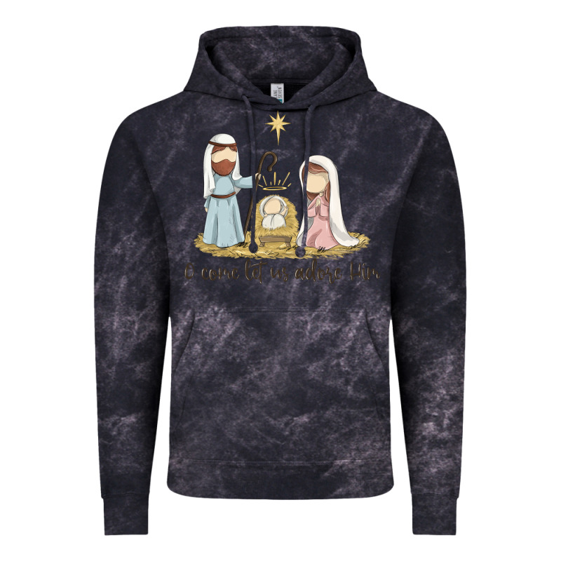 O Come Let Us Adore Him Vintage Hoodie by MaliasSmallBusiness | Teevron