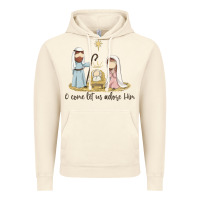 Vintage Artic o come let us adore him Vintage Hoodie - MaliasSmallBusiness