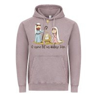 Vintage Zinc o come let us adore him Vintage Hoodie - MaliasSmallBusiness
