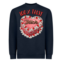 Navy 100 that bitch Heavyweight Sweatshirt - Artiststas