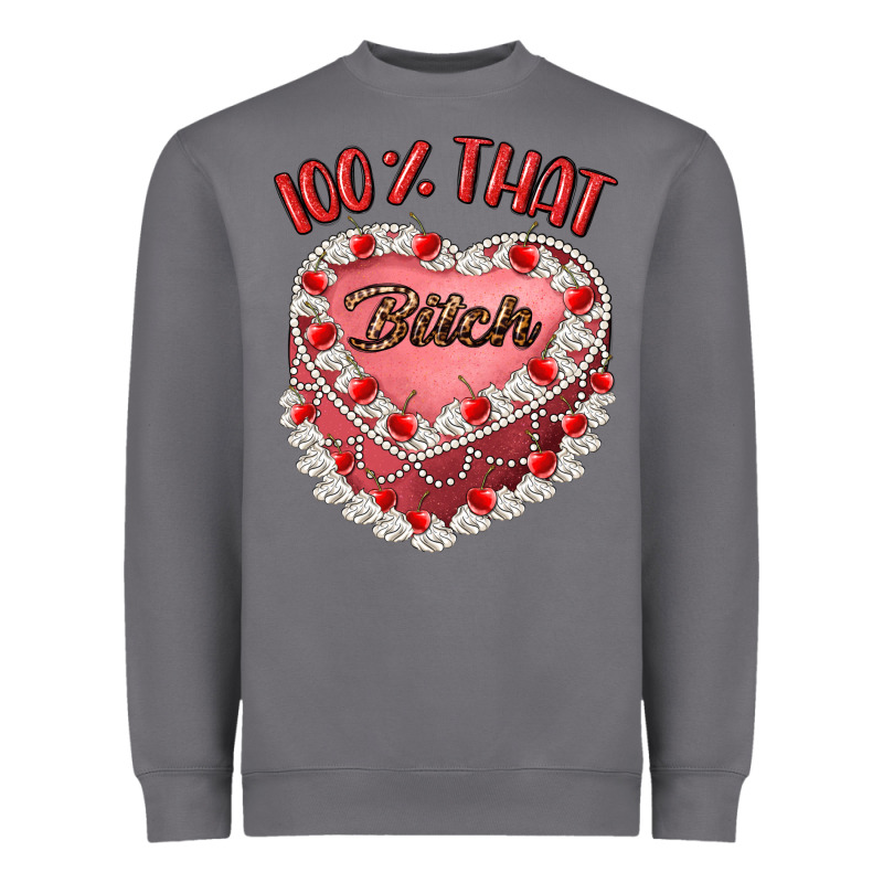 100 That Bitch Heavyweight Sweatshirt by Artiststas | Teevron