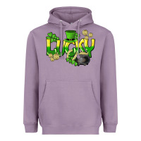 Lavender Lucky St. Patrick's Day Heavyweight Hoodie - HowdyJamesFarm
