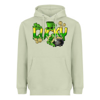 Matcha Lucky St. Patrick's Day Heavyweight Hoodie - HowdyJamesFarm