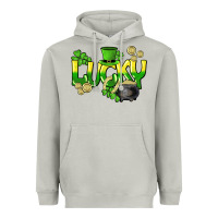 Moon Dust Lucky St. Patrick's Day Heavyweight Hoodie - HowdyJamesFarm