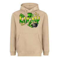 Mushroom Lucky St. Patrick's Day Heavyweight Hoodie - HowdyJamesFarm