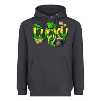 Smoke Lucky St. Patrick's Day Heavyweight Hoodie - HowdyJamesFarm