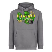 Storm Lucky St. Patrick's Day Heavyweight Hoodie - HowdyJamesFarm