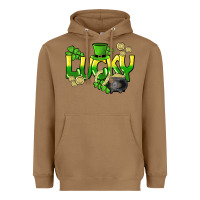 Toasted Coconut Lucky St. Patrick's Day Heavyweight Hoodie - HowdyJamesFarm
