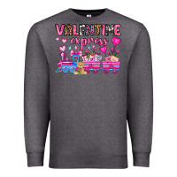 Charcoal Heather valentine express olivia Premium Sweatshirt - OliviaCreatesArt