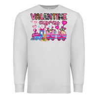Dove Grey valentine express olivia Premium Sweatshirt - OliviaCreatesArt