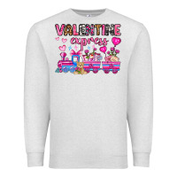 Oatmeal Heather valentine express olivia Premium Sweatshirt - OliviaCreatesArt