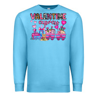 Ocean Blue valentine express olivia Premium Sweatshirt - OliviaCreatesArt