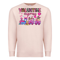 Pale Pink valentine express olivia Premium Sweatshirt - OliviaCreatesArt