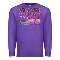 Purple valentine express olivia Premium Sweatshirt - OliviaCreatesArt