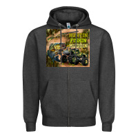 Charcoal Heather huntin fishin muddin Zipper Hoodie - TumblerDesignByShophia