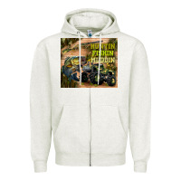 Oatmeal Heather huntin fishin muddin Zipper Hoodie - TumblerDesignByShophia