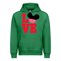 Emerald Minnie Mouse Urban Hoodie - CowhideDigitalArt