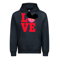 Navy Minnie Mouse Urban Hoodie - CowhideDigitalArt