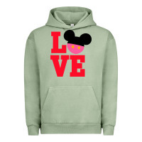 Pigment Oil Green Minnie Mouse Urban Hoodie - CowhideDigitalArt