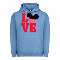 Pigment Pebble Blue Minnie Mouse Urban Hoodie - CowhideDigitalArt