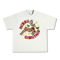 Pistachio merry christmas deer Urban Heavy Tee - MaliasSmallBusiness