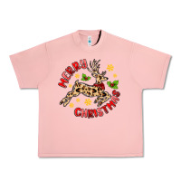 Salmon merry christmas deer Urban Heavy Tee - MaliasSmallBusiness