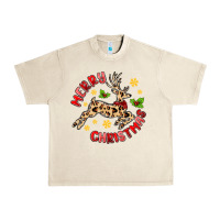 Sandshell merry christmas deer Urban Heavy Tee - MaliasSmallBusiness