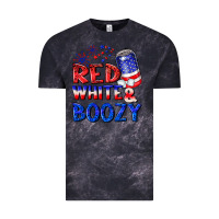 Cloud Black red white boozy Vintage Tee - NancyCooperArtShop