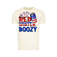 Vintage Arctic red white boozy Vintage Tee - NancyCooperArtShop