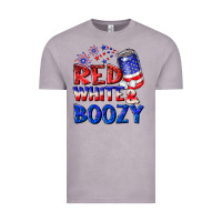 Vintage Zinc red white boozy Vintage Tee - NancyCooperArtShop